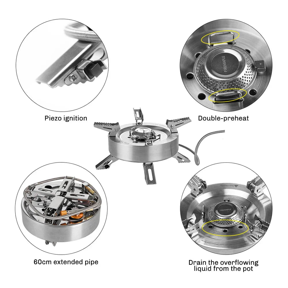 Saturn Gas Stove with Preheat Tube