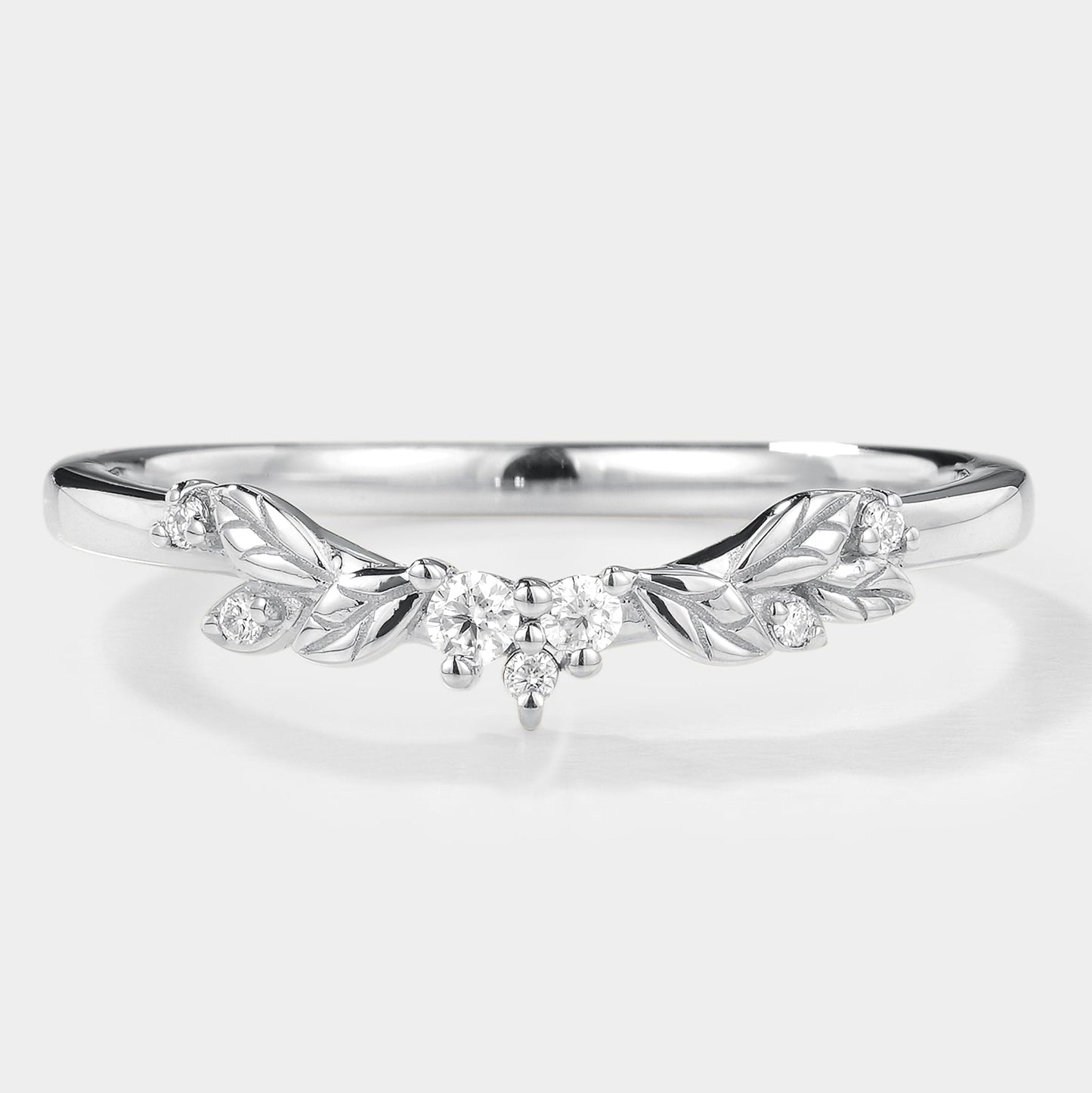 Leaf Pattern Wedding Band