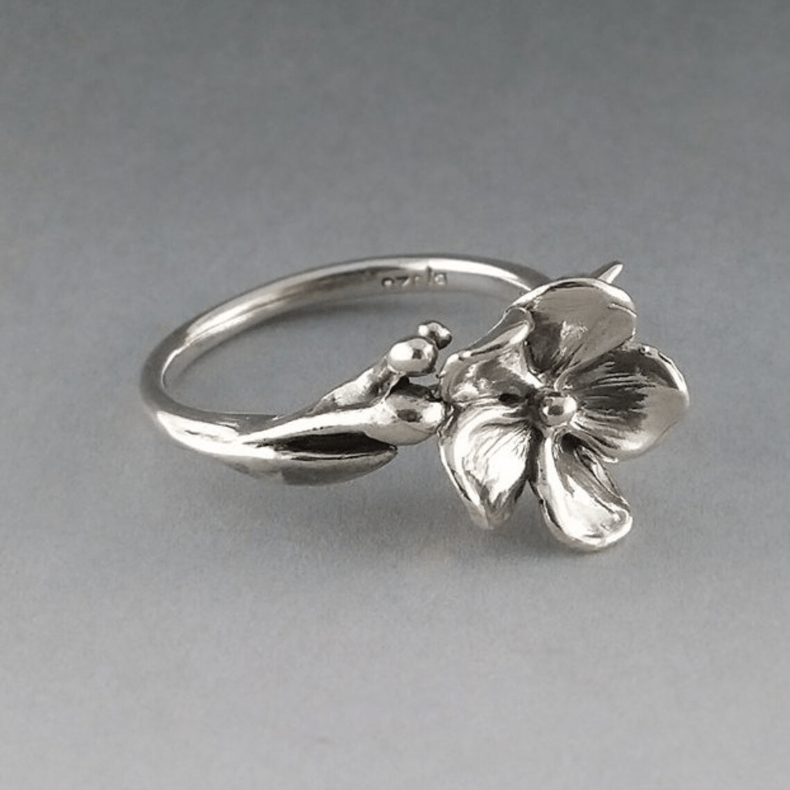Sterling Silver Flower Ring