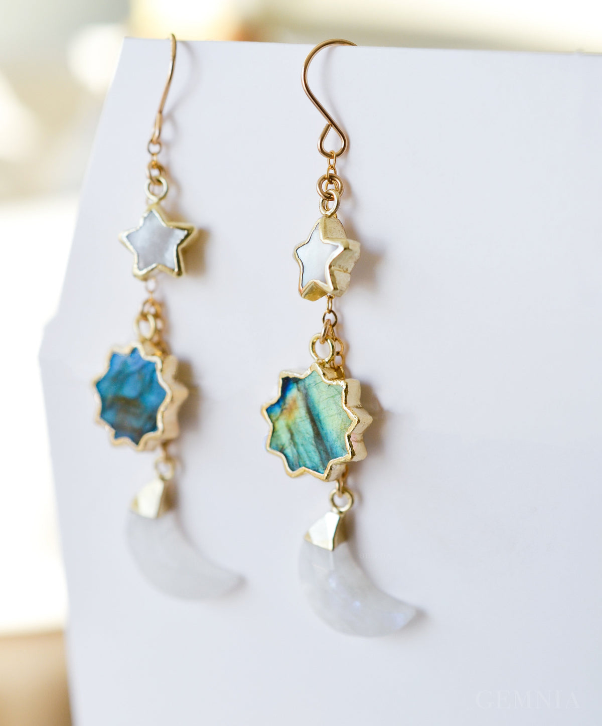 Sun Moon & Star Earrings