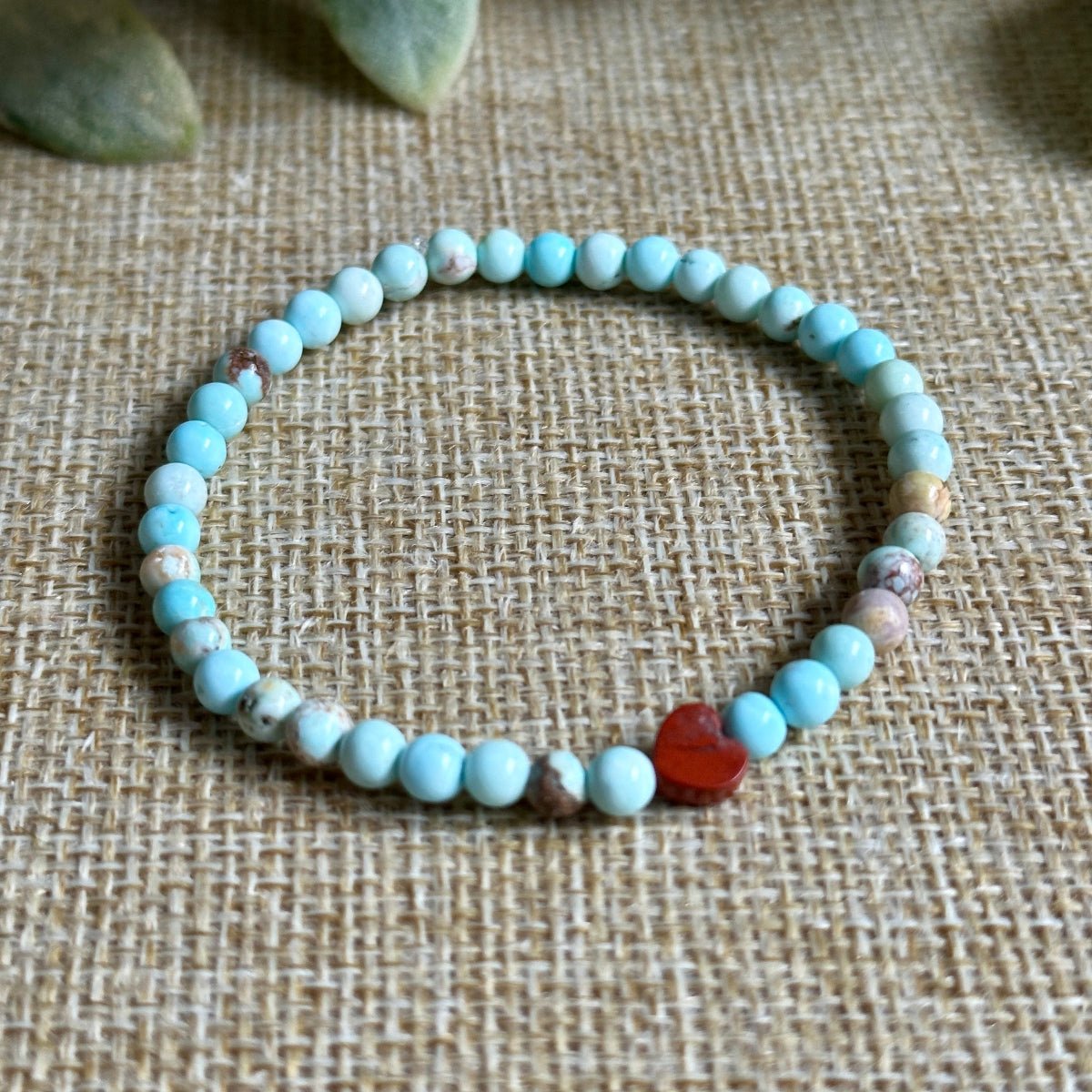 Turquoise + Red Jasper Tiny