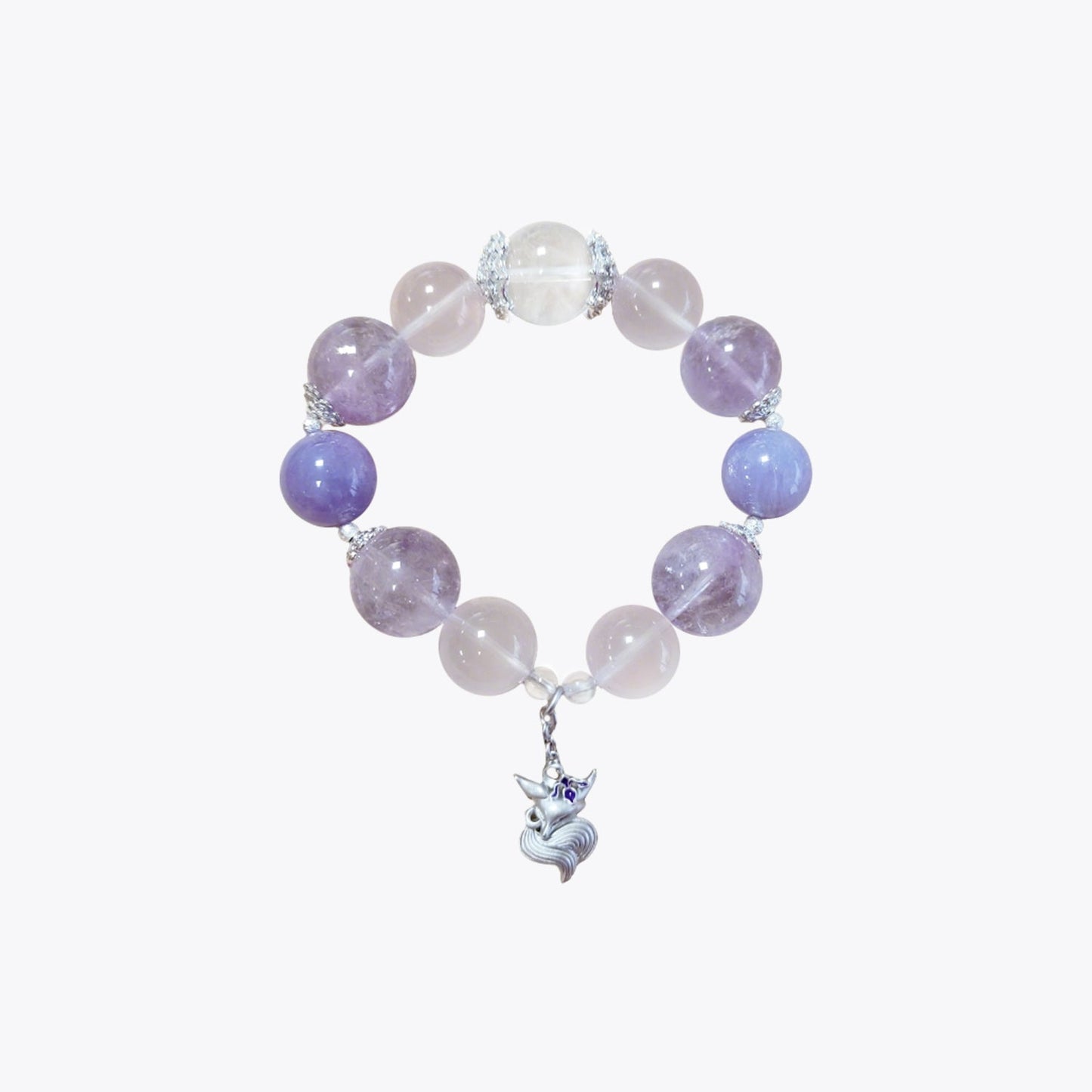 Nine-Tailed Iris · Mist-Bone Frost Crystal Bracelet
