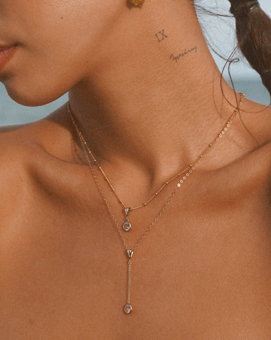 ZIRCONIA DROP NECKLACE