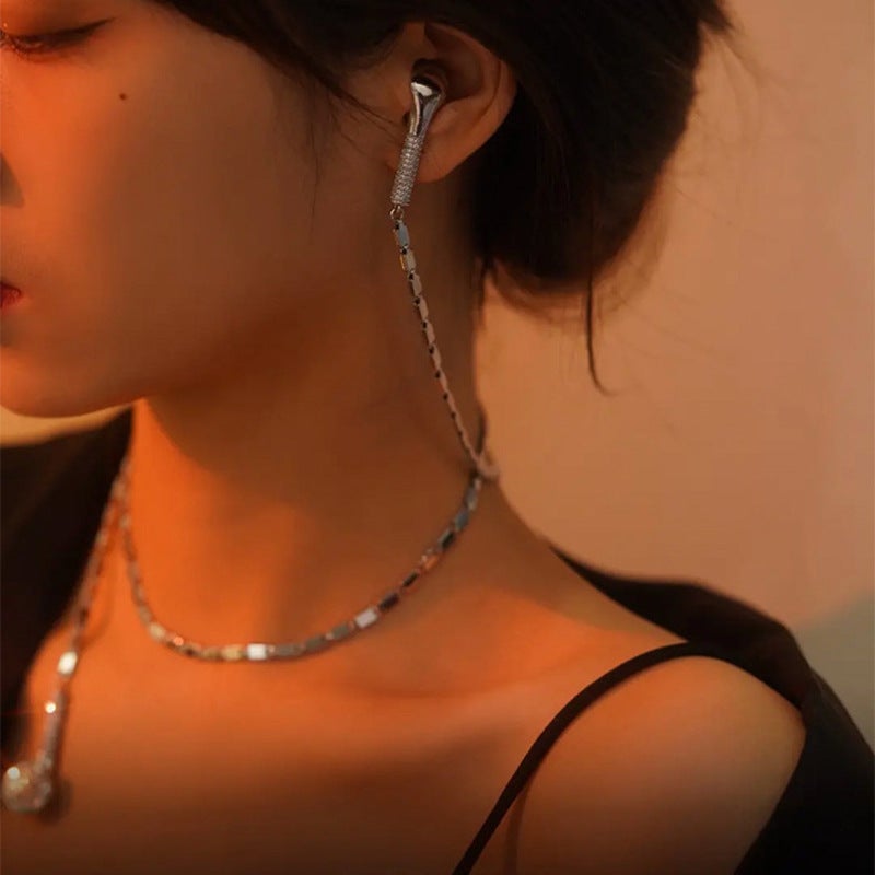 Stainless Earphone Necklace