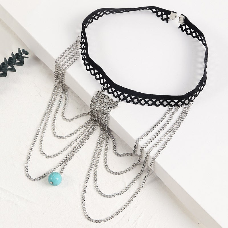 Latest in 2025 - Bohemian antique silver leg chain