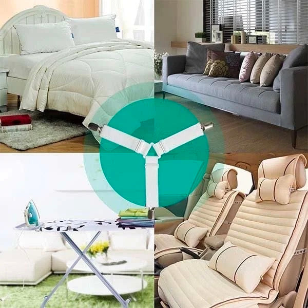 4pcs Elastic Bed Sheet Buckle