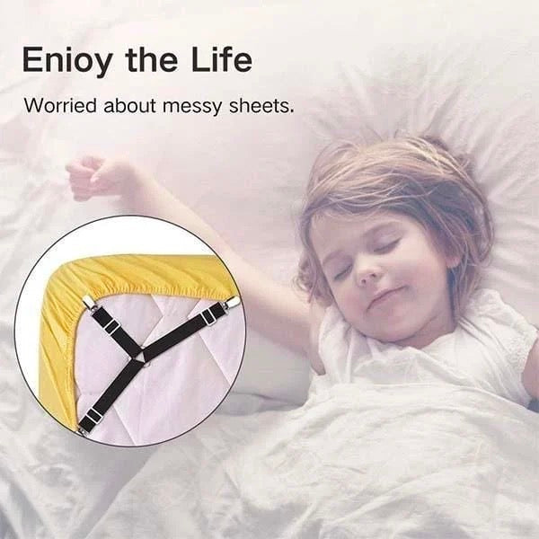 4pcs Elastic Bed Sheet Buckle