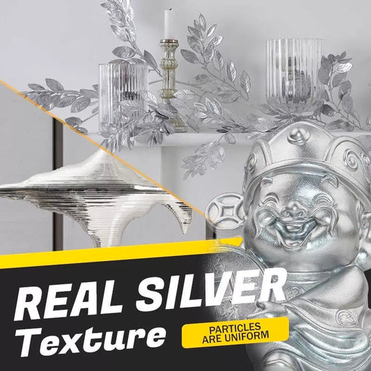 🔥Hot Sale🔥Water-based Silver Foil Paint(Gift Free Brush)