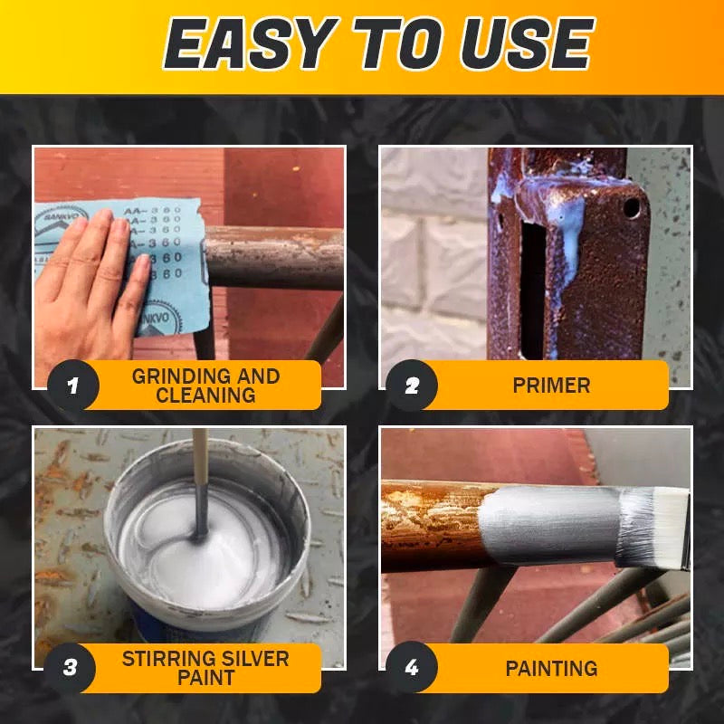 🔥Hot Sale🔥Water-based Silver Foil Paint(Gift Free Brush)