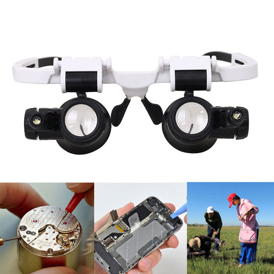 LED Glasses Magnifier 8x 15x 23x