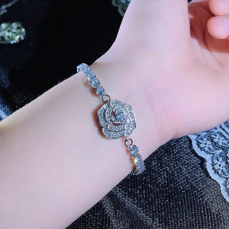 Full diamond rose bracelet