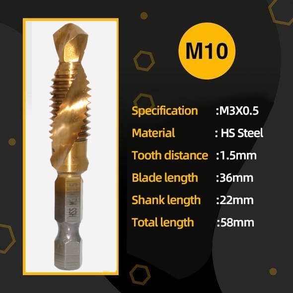 Thread Tap Drill Bits Set