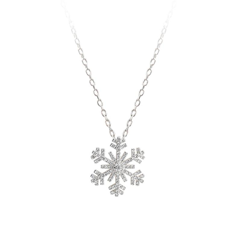 Silver Snowflake Necklace