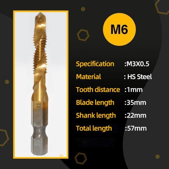 Thread Tap Drill Bits Set