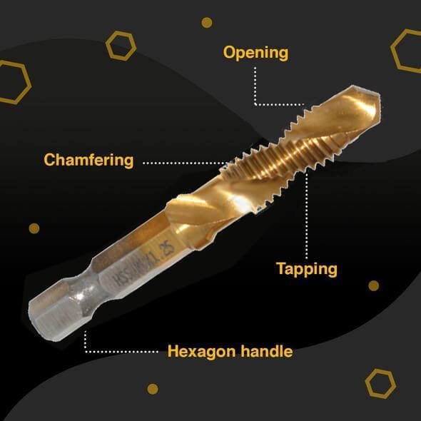 Thread Tap Drill Bits Set