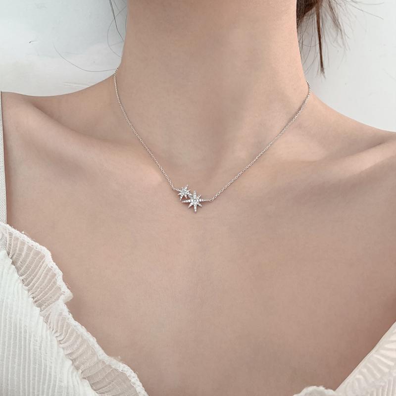 2025 Twin Moon Star Necklace