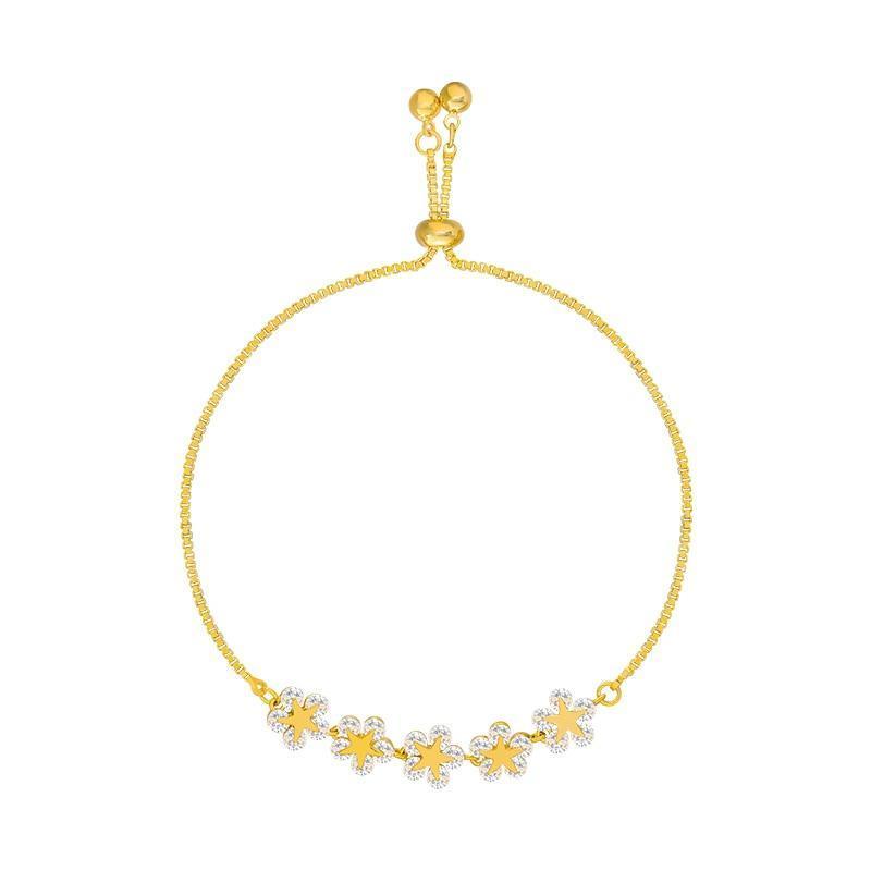 CRYSTAL FLOWER & STAR BRACELET