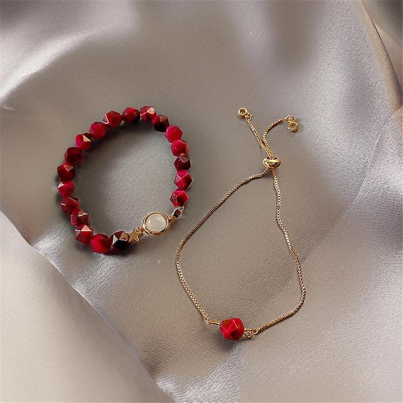 NATURAL STONE BRACELET SET