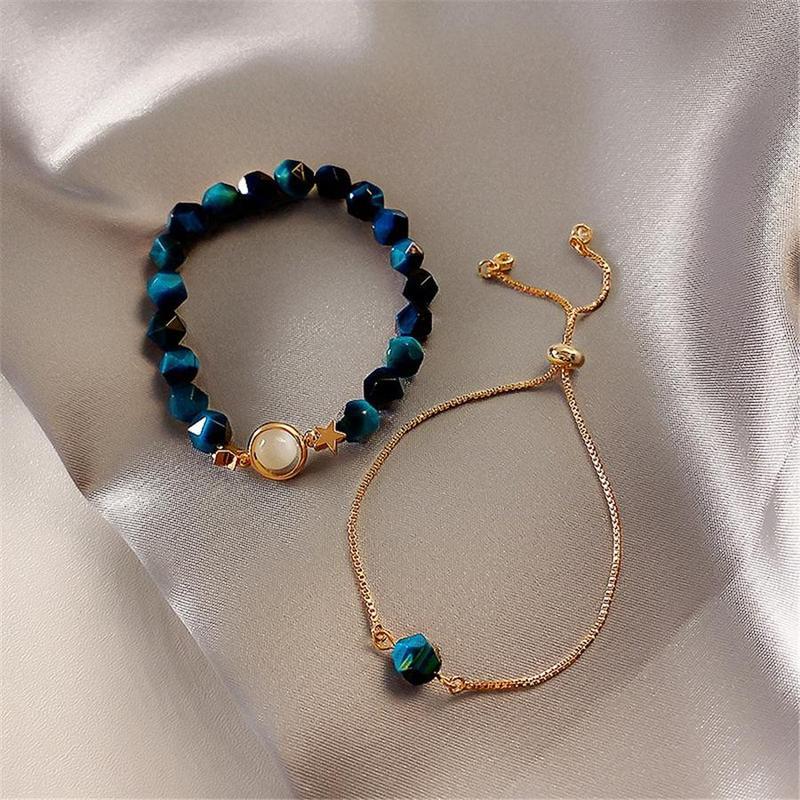 NATURAL STONE BRACELET SET