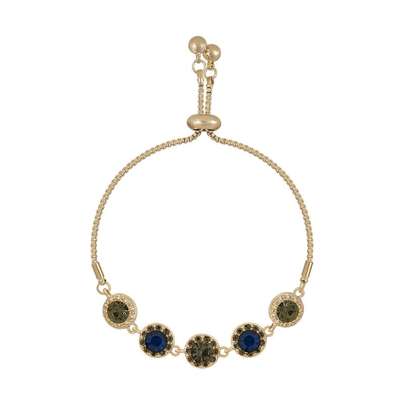 Amelie Crystal Gold Bracelet