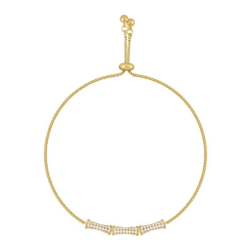 GOLD PLATED CRYSTAL BRACELET