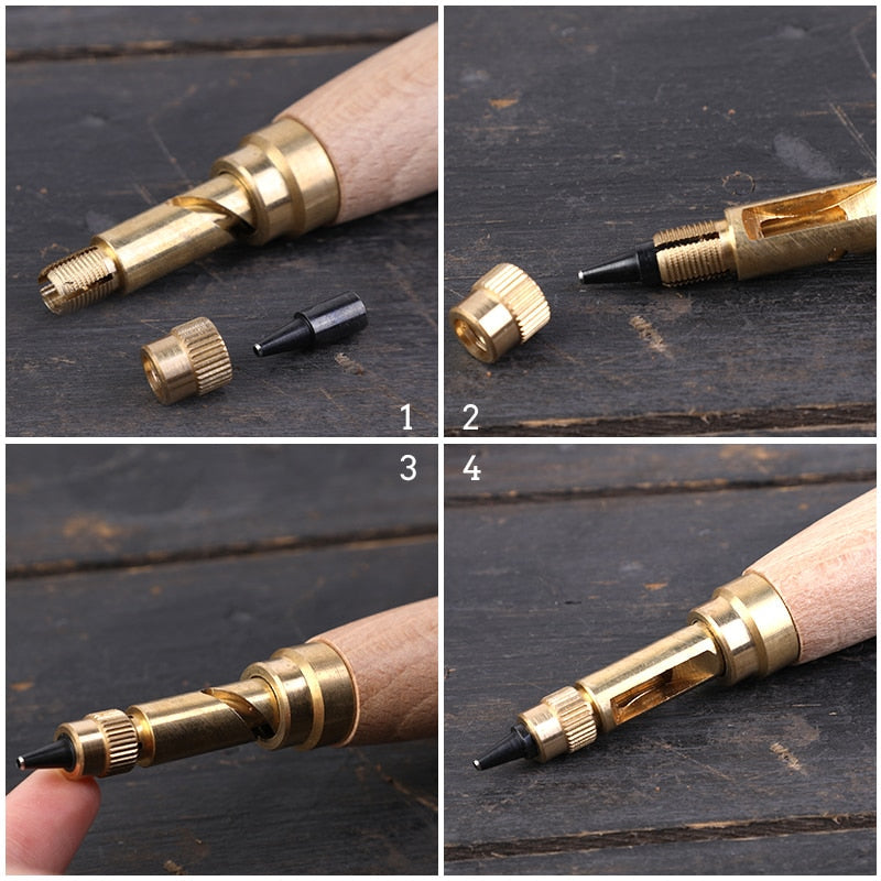 Hole Punch Screw Removable Book Drill