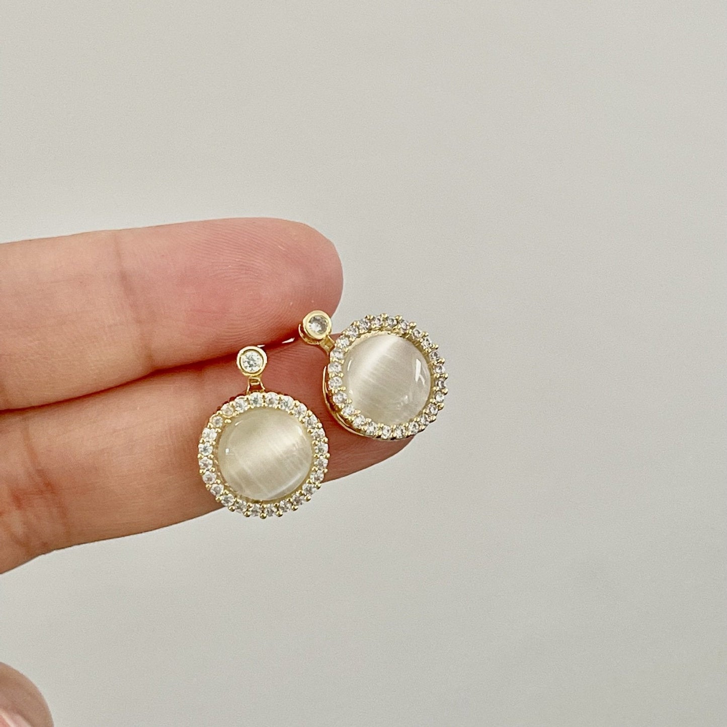 Spinning Cat's Eye Opal Jewelry Set