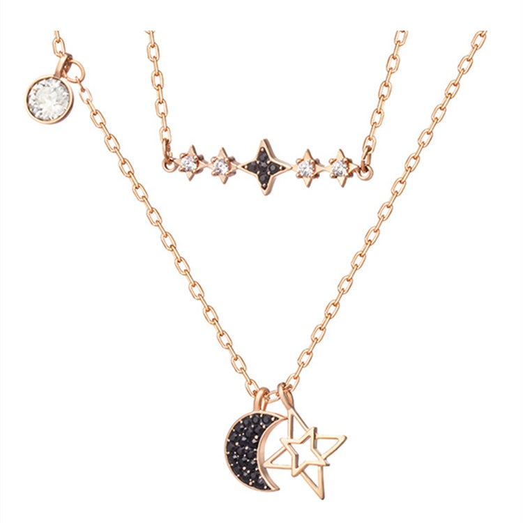 ✨Star and Moon Clavicle Necklace