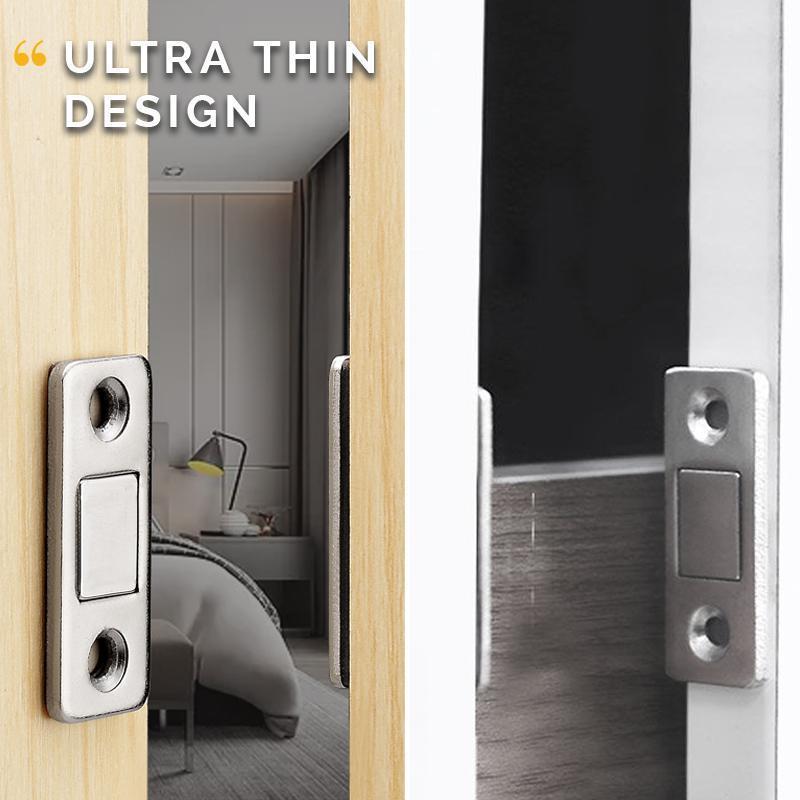 Strong Magnetic Punch-free Ultra-thin Invisible Door Suction(4 PCS)