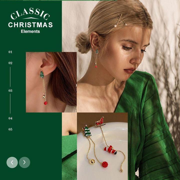 Unique Winter Diamond Earrings