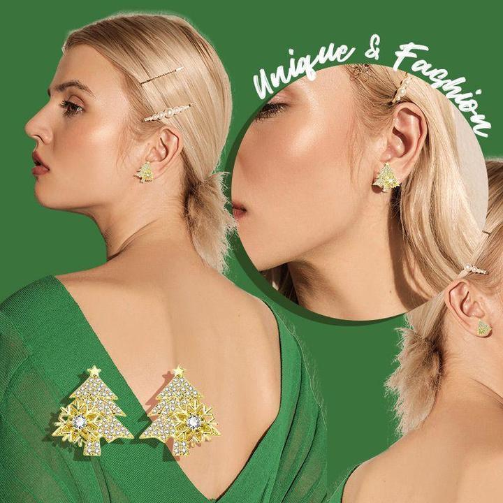 Unique Winter Diamond Earrings