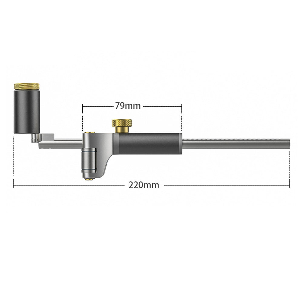 WOODWORKING DUAL-PURPOSE LINEAR ARC SCRIBE