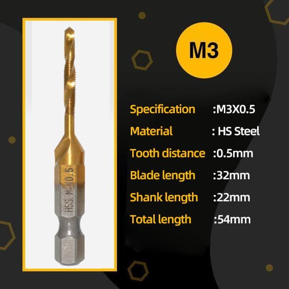 Thread Tap Drill Bits Set
