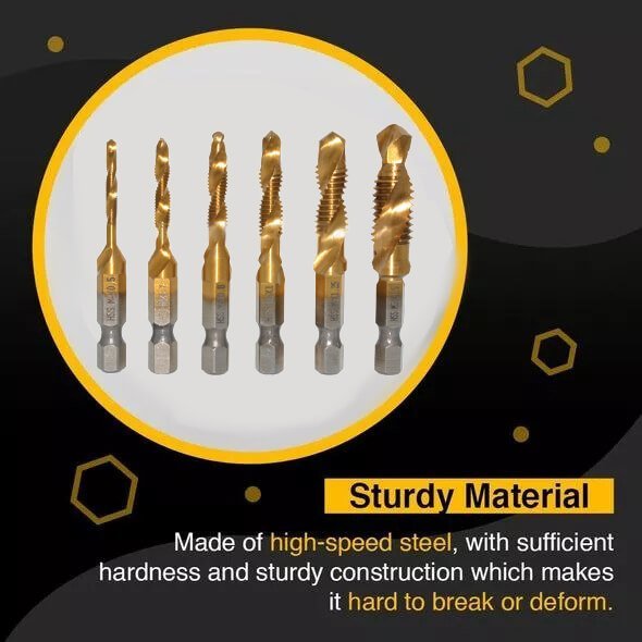 Thread Tap Drill Bits Set