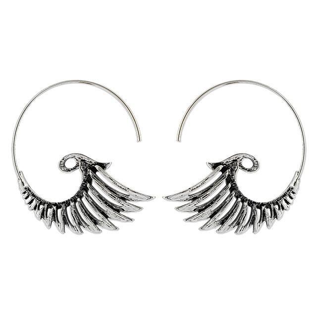 ANGEL WING STATEMENT EARRINGS