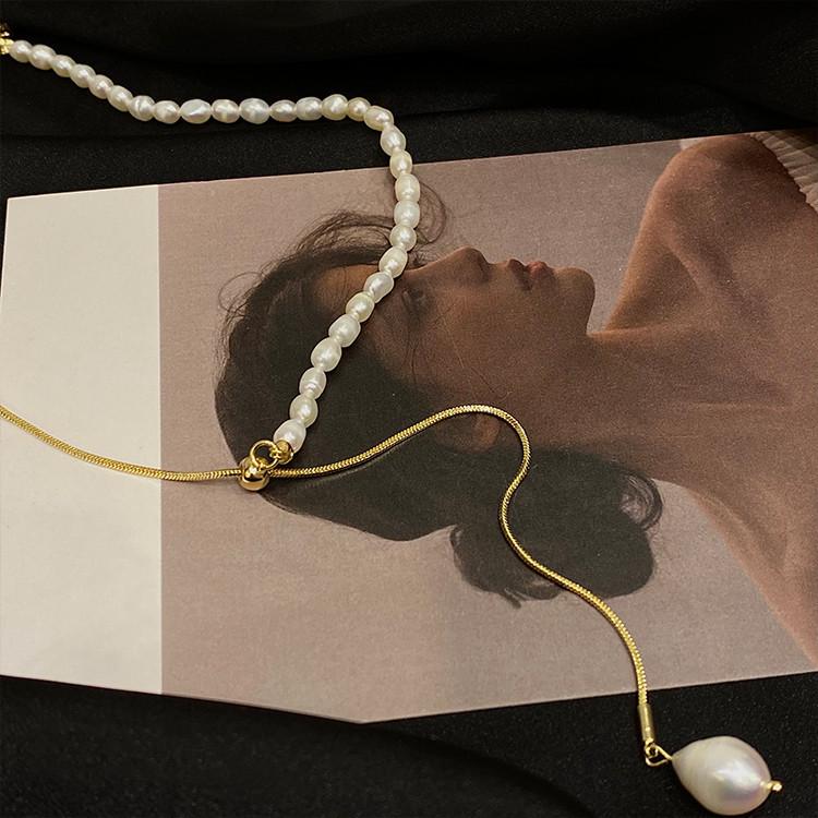 Adjustable Pearl Clavicle Necklace
