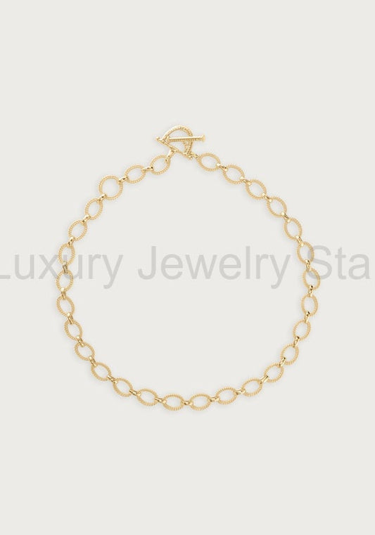 Braided chain lariat necklace from Luxury Jewelry Star