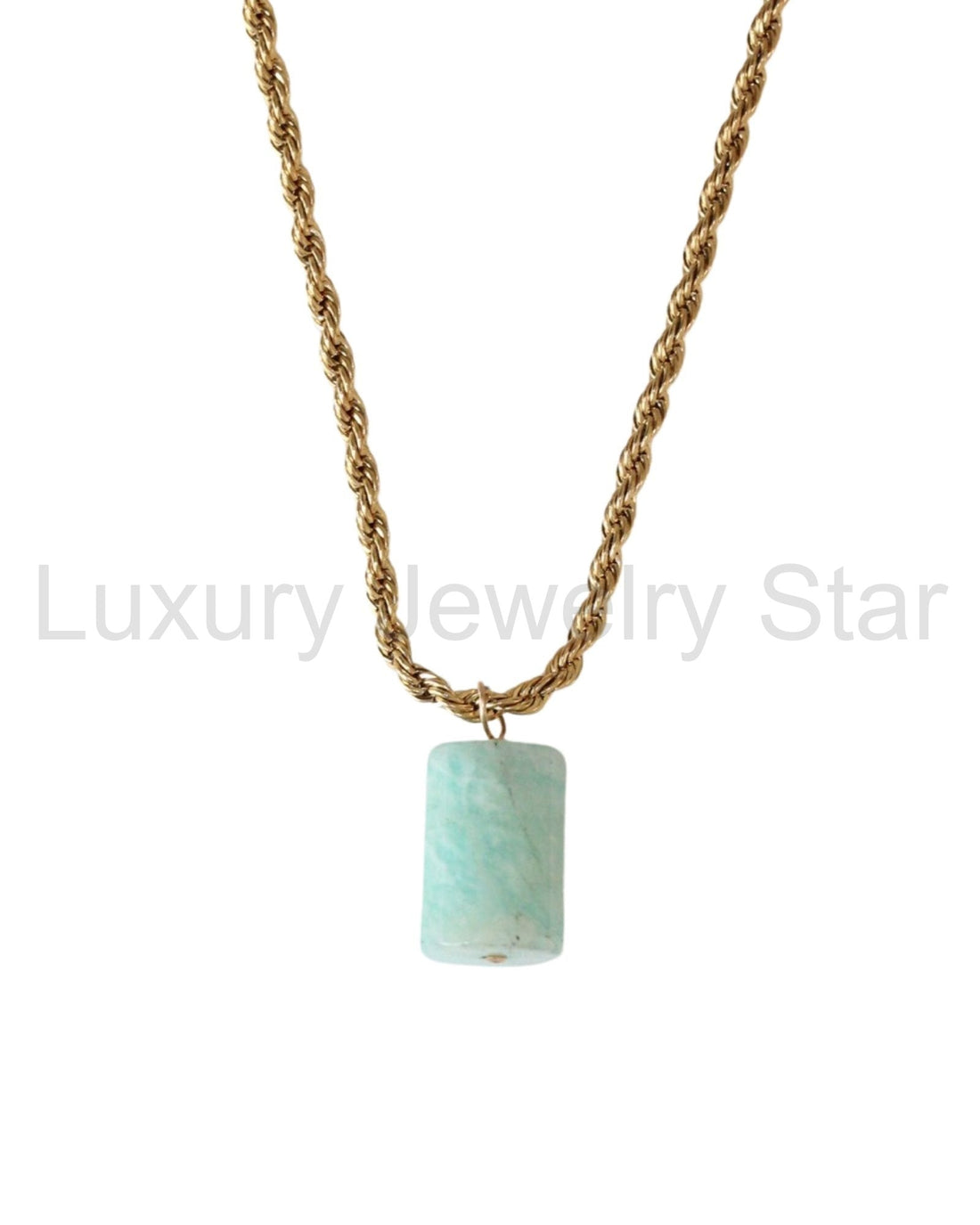 Amazonite necklace from Luxury Jewelry Star