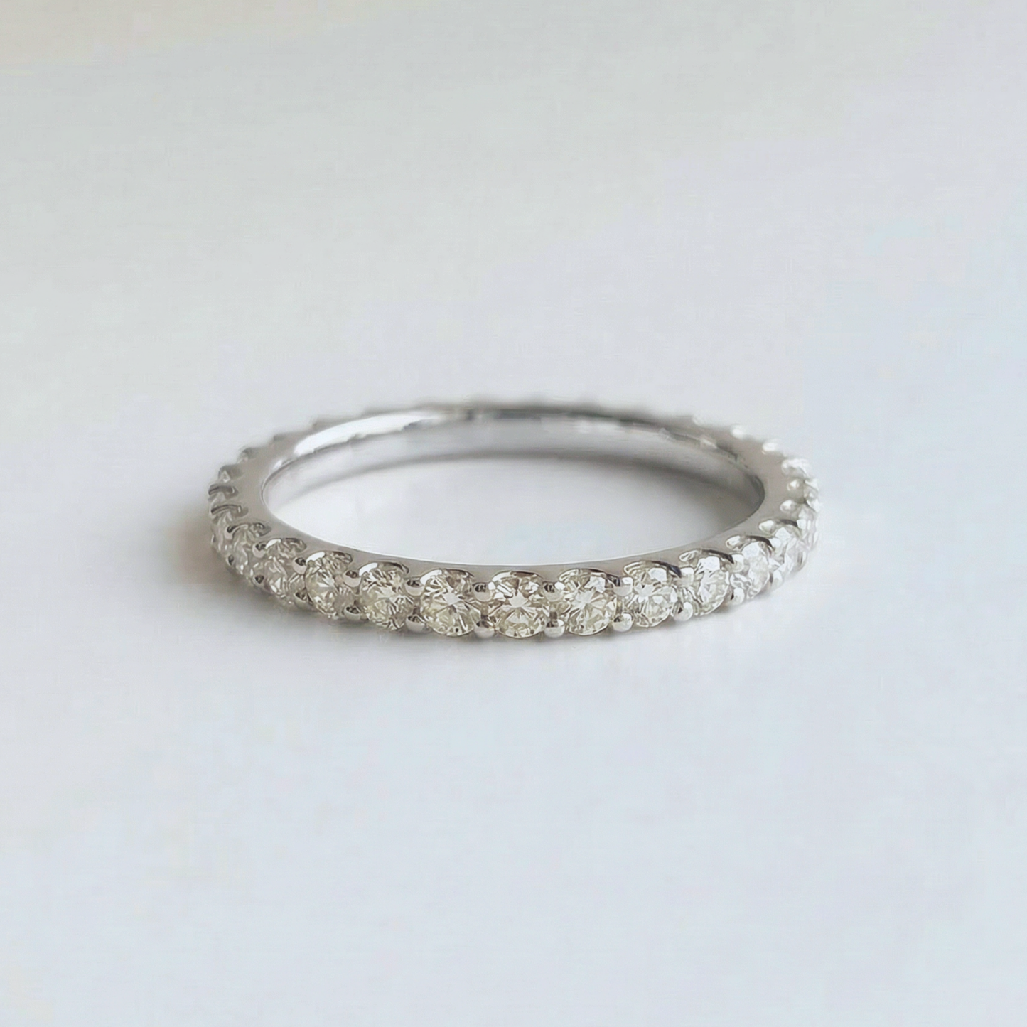 The Classic Prong Set Eternity Band | Lab-Grown Diamond | 14K Gold