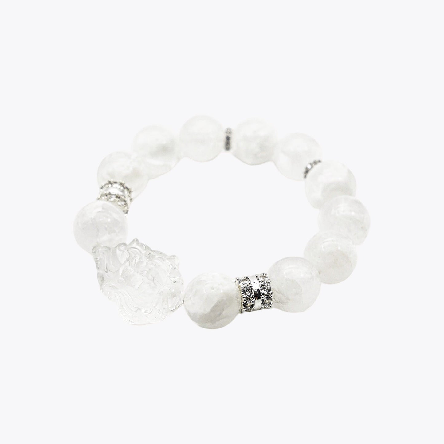 Crystal Moon Goddess Bracelet - Sacred Fox Blessing