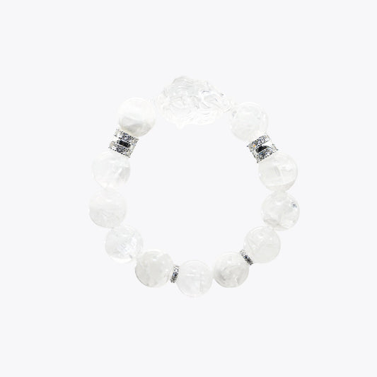 Crystal Moon Goddess Bracelet - Sacred Fox Blessing