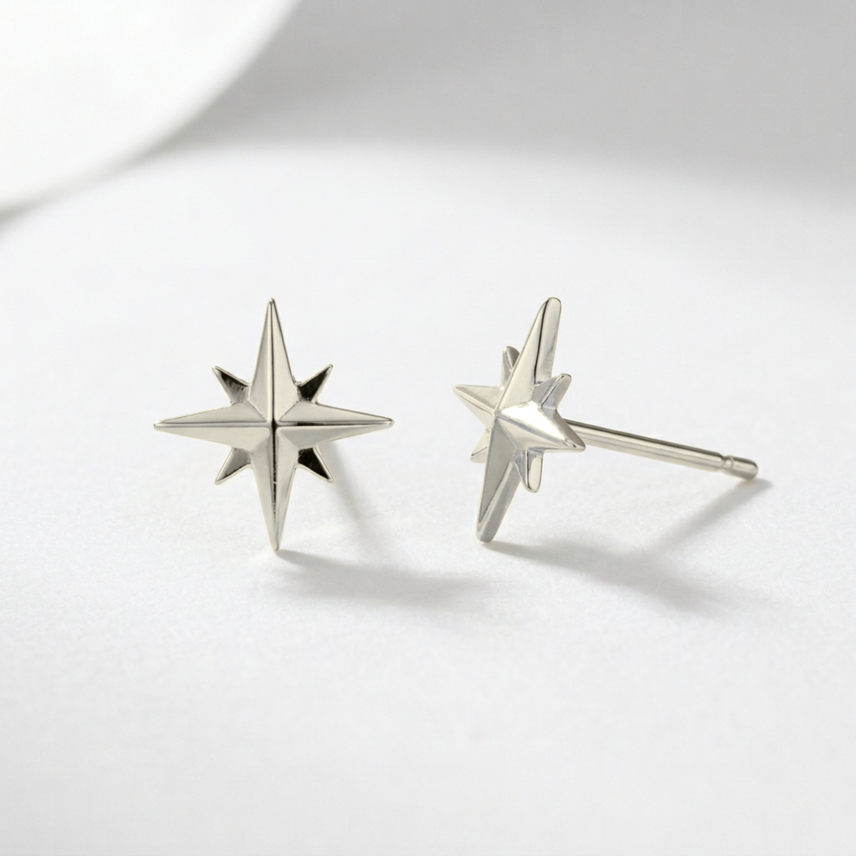The North Star Studs | Sterling Silver
