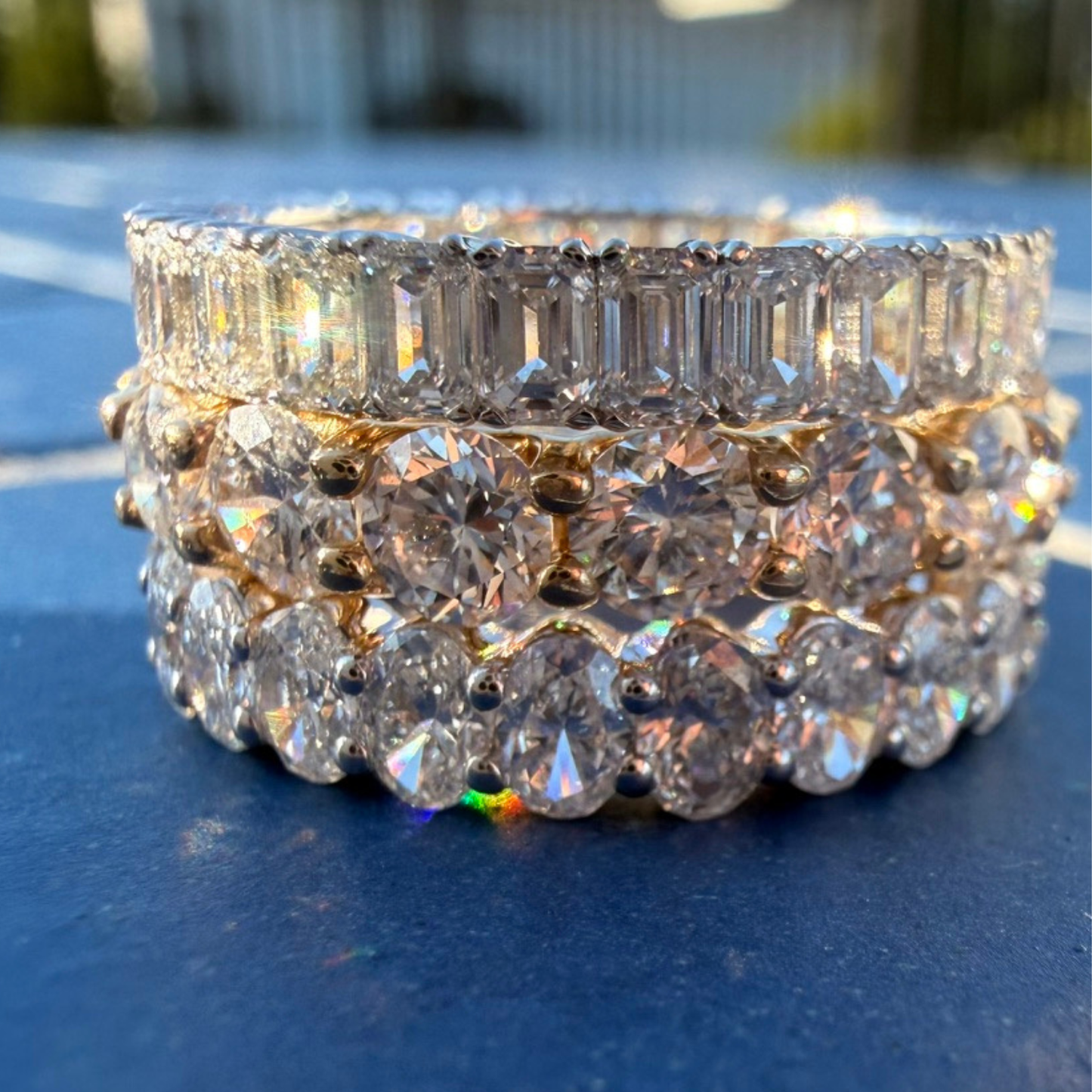 2.19 CTW Oval Eternity Band | 14K White Gold