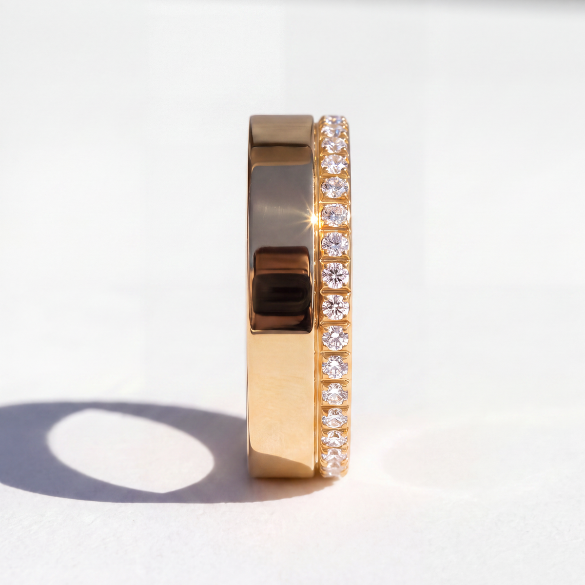 Outer Edge Diamond Eternity Mens Band