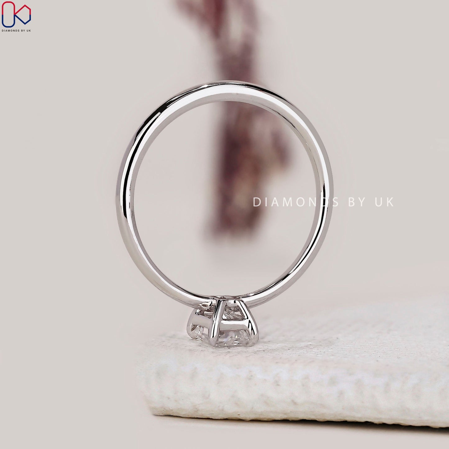 Radiant Cut Engagement Ring In Solitaire Style