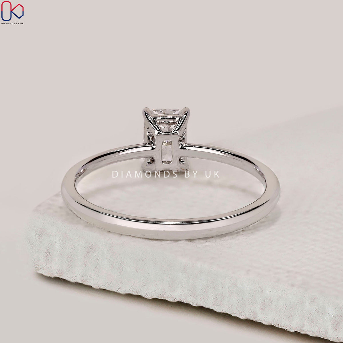 Radiant Cut Engagement Ring In Solitaire Style