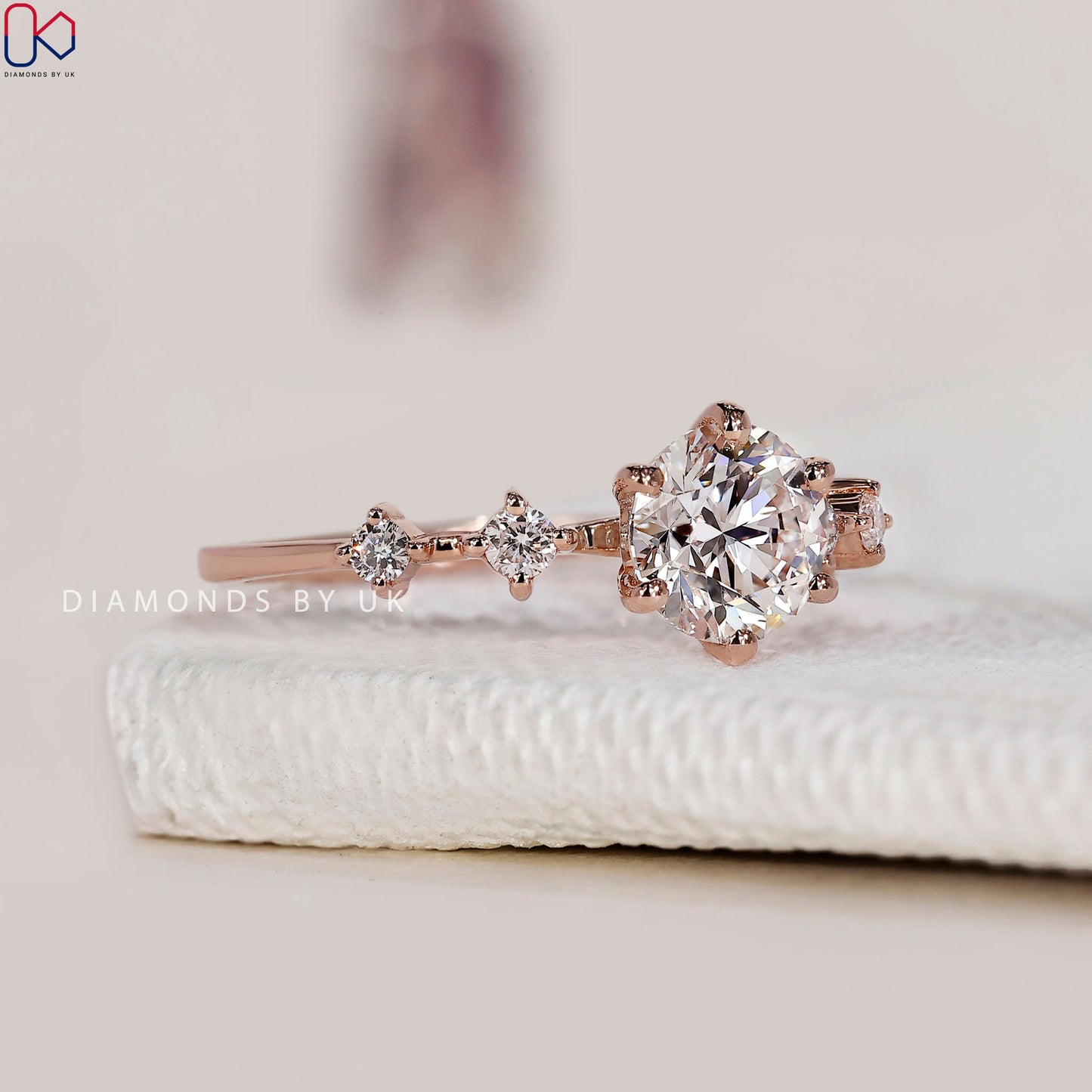 Round Brilliant Cut 5 Diamond Ring