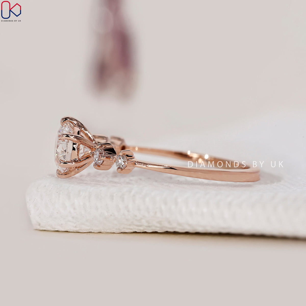 Round Brilliant Cut 5 Diamond Ring