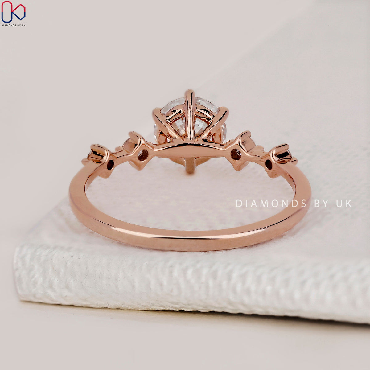 Round Brilliant Cut 5 Diamond Ring