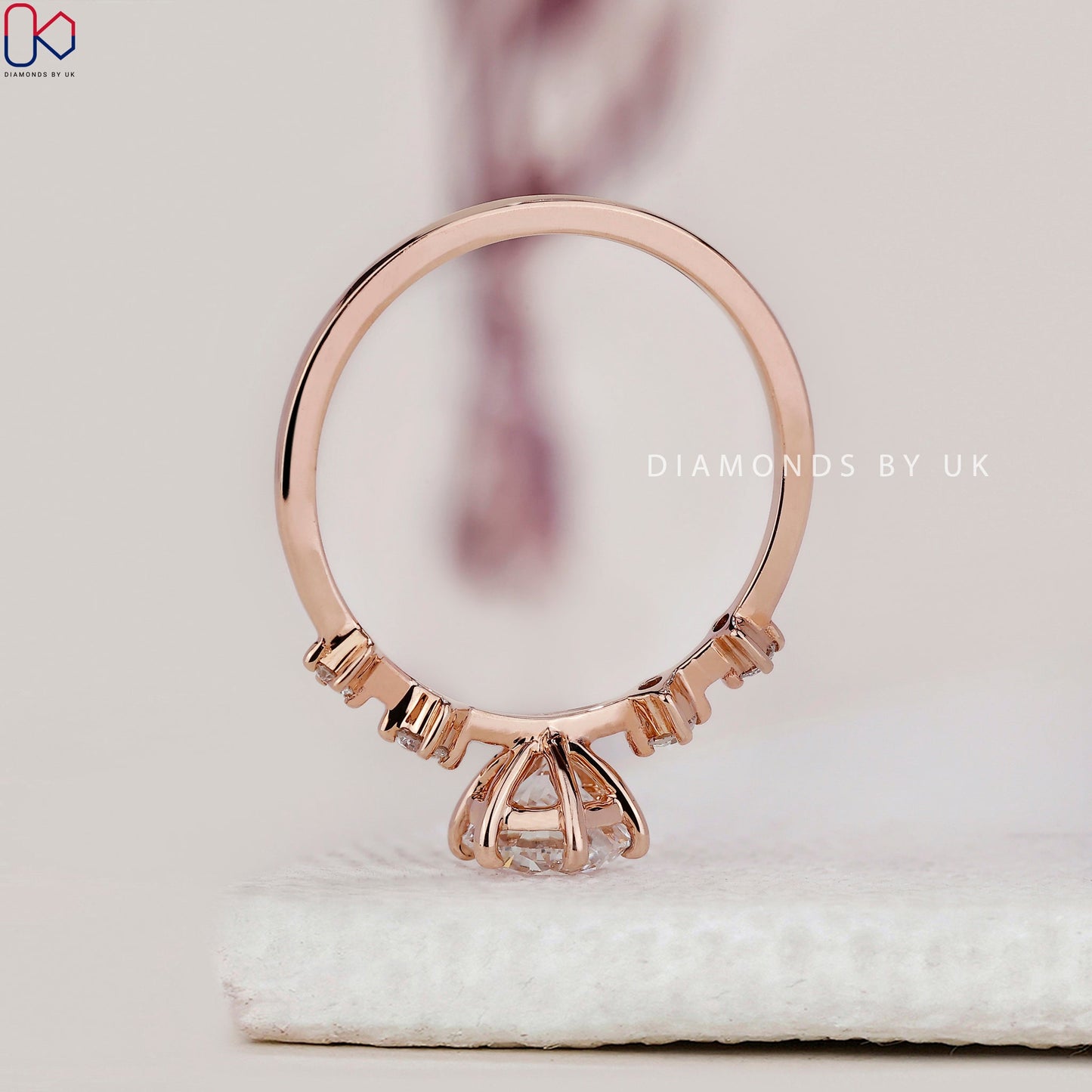 Round Brilliant Cut 5 Diamond Ring
